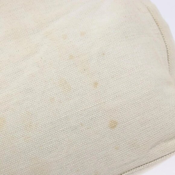 PRADA Shoulder Bag Canvas Leather Silver White Auth bs28706 - Picture 11 of 16